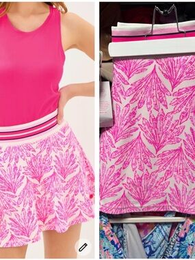 NWT Lilly Pulitzer aila high rise skort Luxletic SZ xl